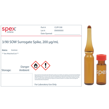 3/90 SOW Surrogate Spike for CLP Series Methods, 200 µg/mL (200 ppm) in Acetone, 1 mL
