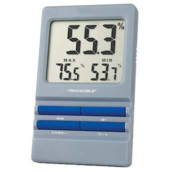 Traceable Calibrated Thermohygrometer with Alarm; Ambient Sensor