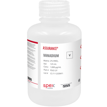 Vanadium, 1,000 ug/mL, for AA and ICP, 125 mL