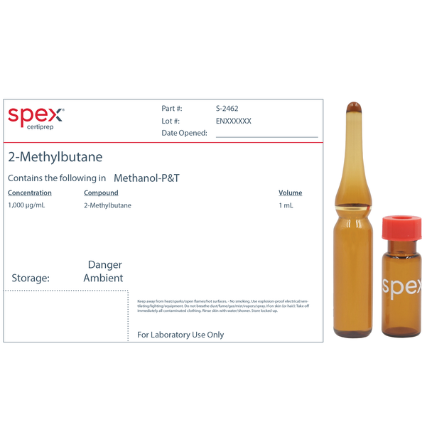 2-Methylbutane (iso-Pentane) 1,000ug/mL in Methanol, 1mL