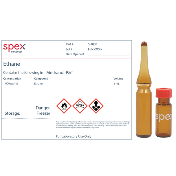 Residual Solvents Ethane 1000ug/mL in Methanol, 1mL