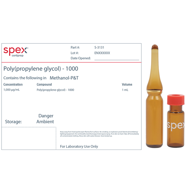 Poly(propylene glycol) in Methanol (1000ug/mL), 1mL