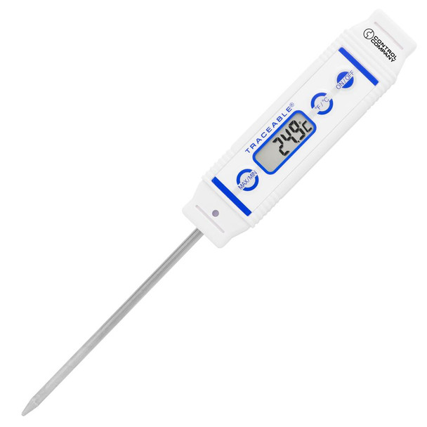 Traceable Calibrated Waterproof Food Thermometer; ±1.5C Accuracy