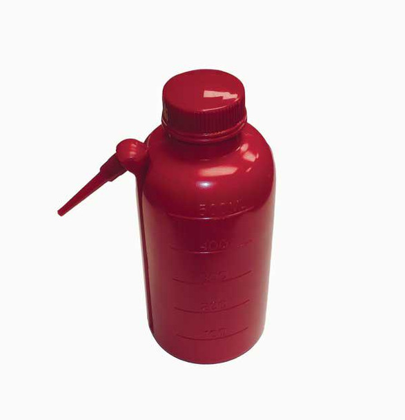 WASH BOTTLES, UNITARY, RED, 500ML, 4/PK