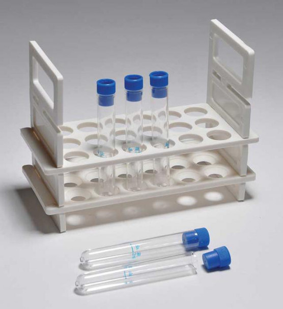 Test Tubes, Polystyrene with Cap, 100/PK