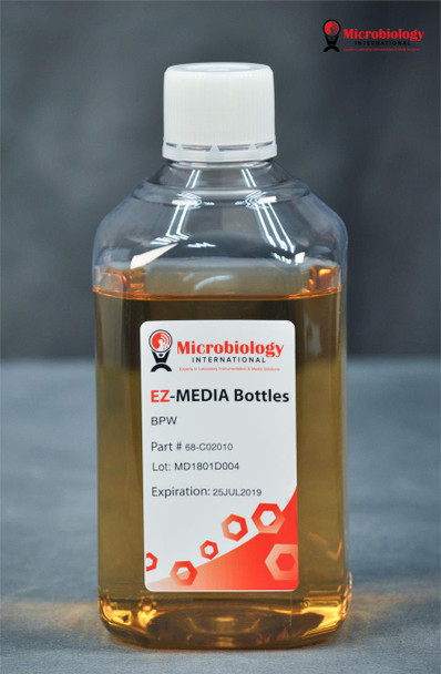 EZ-Media Buffered Peptone Water (BPW), Bottles 1L case of 6