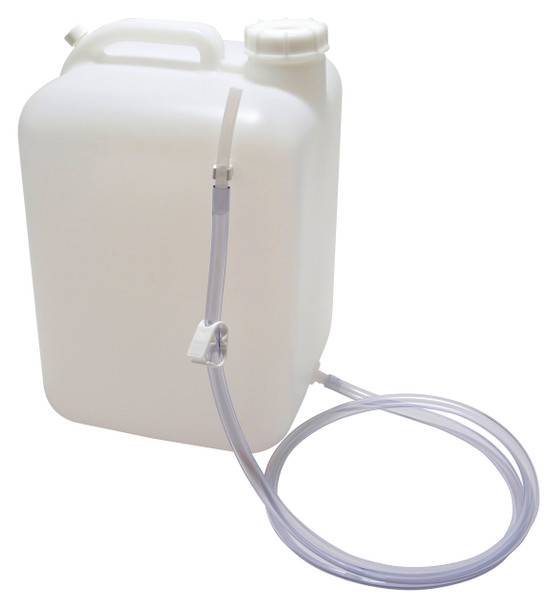 Carboy Square w Tubing/Clamp, HDPE 5gal