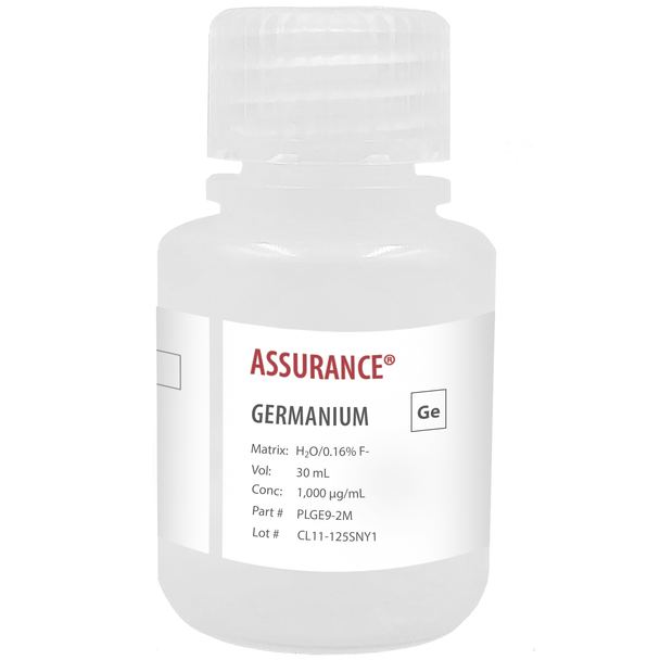 Germanium, 1,000ug/mL, for AA and ICP, 30 mL