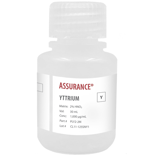 Yttrium, 1,000ug/mL, for AA and ICP, 30 mL