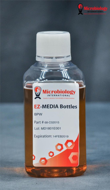EZ-Media Buffered Peptone Water, Bottles 500mL case of 12