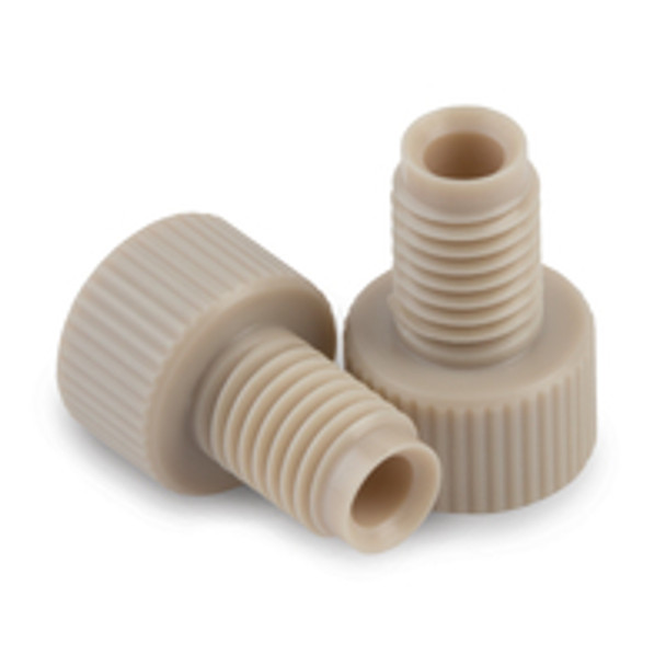 PEEK Finger-Tight Fittings for 1/8in OD Tubing, 1/4-28 Threads, PK/10