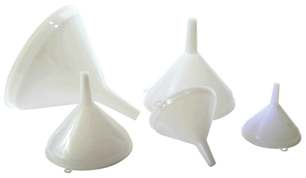 Kartell Conical Graduated Utility Funnel Student Set, HDPE