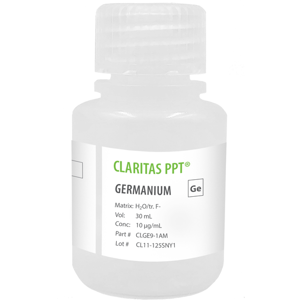 Germanium, 10ug/mL, for ICP-MS, 30 mL