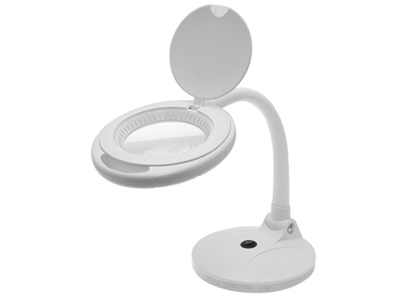 OptiVue 5-Diopter LED Magnification Desk Lamp