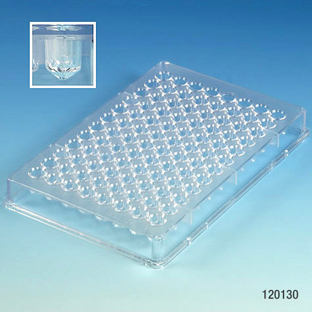 Microtitration Plate, 96-Well, V-Bottom, PS (50pk)