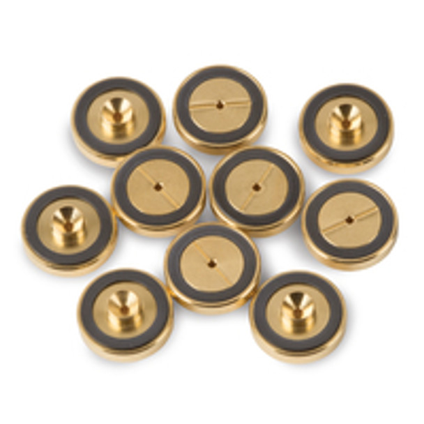 Gold Plated Inlet Seals Dual Vespel Ring  0.8mm ID 10pk