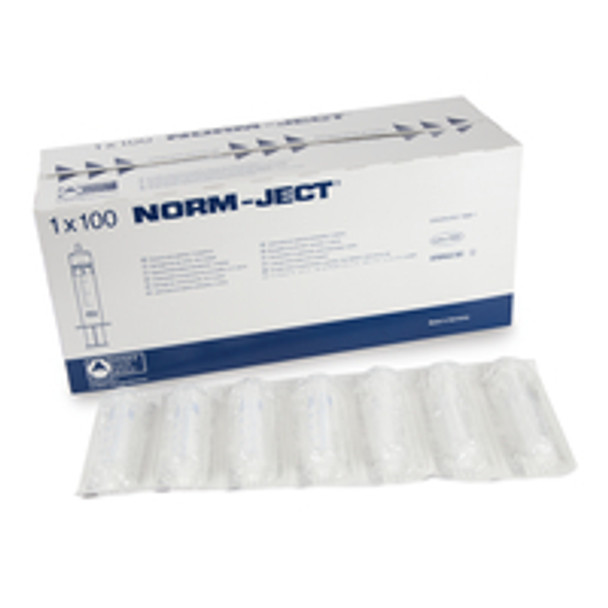 Norm-Ject Plastic Syringe 20mL Luer Lock Tip 100pk