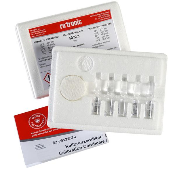 Rotronic Humidity Standards, 75 percent RH - 5 ampules