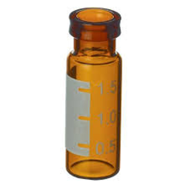 2.0 mL, 11 mm Crimp-Top Vials with Grad Marking Spot, Amber, 1,000-pk.