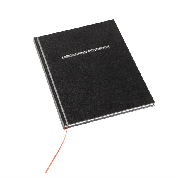 Laboratory Notebook, Black, Lined, 100 pages, Case of 12