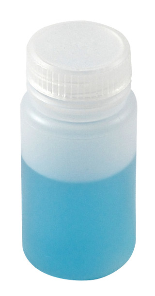 Azlon Laboratory Bottles Wide Neck, Bulk w Caps HDPE, 60mL Capacity 2oz Bulk/720