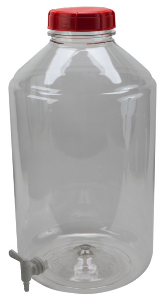 New Carboy, PET 6gal, Carboy PET 6 Gallon with Spigot