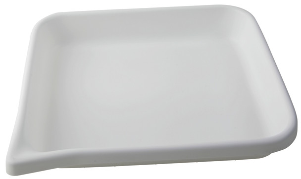 Flat Bottom  Tray White, HDPE