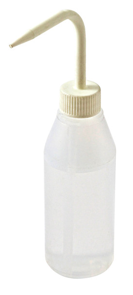 Azlon Sloping Shoulder Washbottle, LDPE, White 250mL