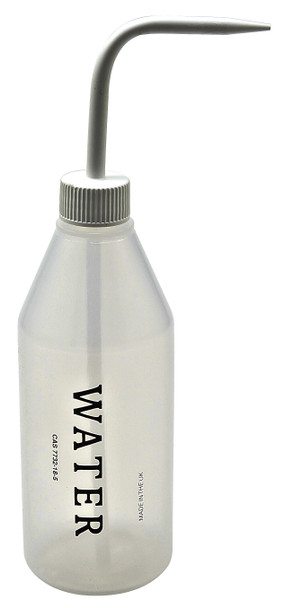 Azlon Printed Sloping Shoulder Washbottle, LDPE, 500mL Water