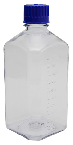 Graduated Media Bottles, PC, 1000mL CS/24