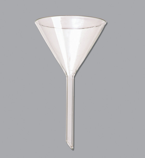 Funnels, Long Stem, Borosilicate Glass, 75mm, pack of 6