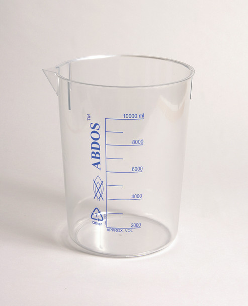 BEAKERS, PRINTED GRADUATIONS, POLYMETHYLPENTENE, PMP, 100 mL