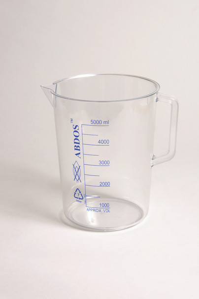 BEAKERS W/HANDLE, PRINTED GRADUATIONS, PMP, 500 mL, 6/PK