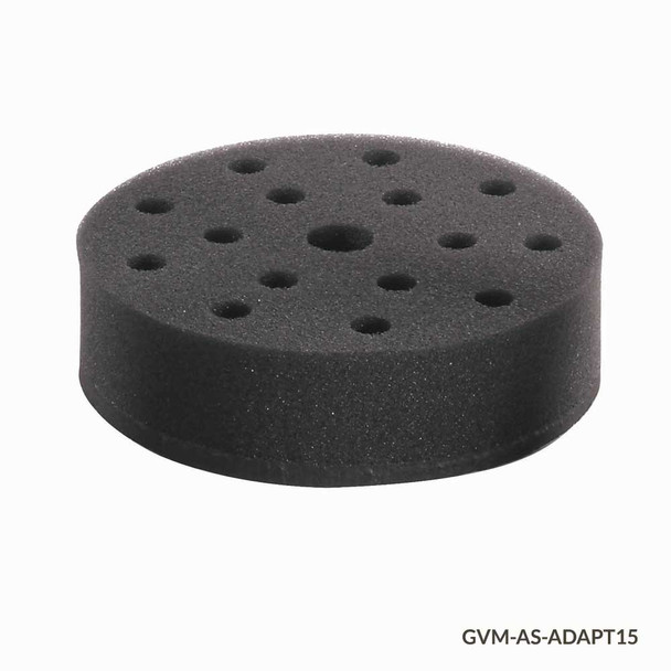 Tube Holder, Foam, for use w GVM Series 15 x 10mm Tubes, Must use w VM-AS-PLATE/GVM-AS-ROD