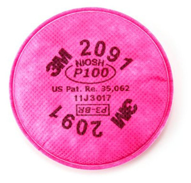 3M 2091 Particulate Filter, P100, 2pk