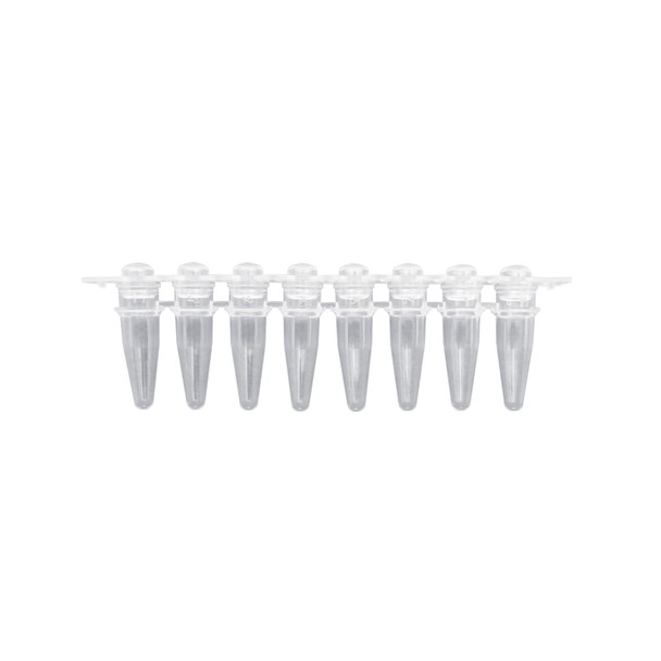 PureAmp 0.2 mL PCR Tubes Strips of 8 tubes w/ dome caps packaged separately, 120/pk