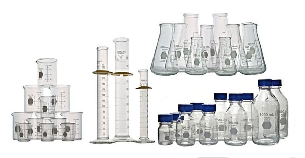 Lab Starter Kit (Beakers, Erlenmeyer Flasks, Graduated Cylinders, Media Bottles)