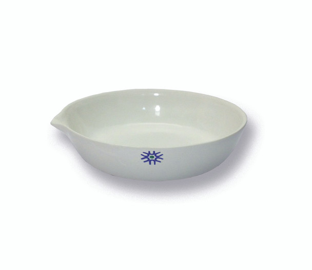 PORCELAIN EVAPORATING DISH, FLAT FORM, 200 mL