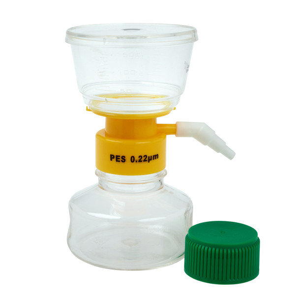 150mL Filter System, PES Filter Material, 0.22um, 50mm, Sterile