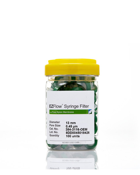 EZFlow  Syringe Filter-Sample Prep, 0.45um Nylon, 13mm