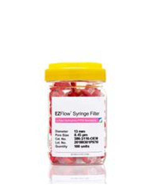 EZFlow  Syringe Filter-Sample Prep, 0.45um Hydrophilic PTFE, 13mm