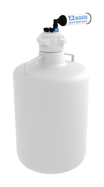 EZwaste System, 20L RND Carboy, HDPE, 83mm Cap