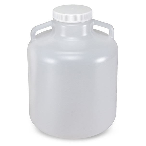 Carboy, Wide Mouth with Handles, PP, 10 Liter