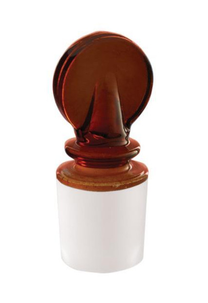Borosil Amber Solid Penny Head Glass Stopper 55/54