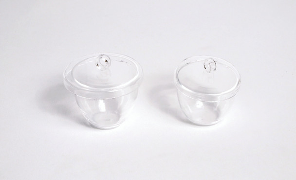 Crucibles, Tall Form, Glass, 50 mL Lid