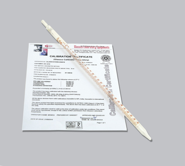 Pipettes, Measuring (Mohr), Class A, Individually Certified, 10 mL, 5/PK