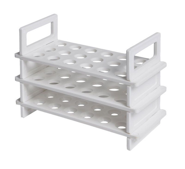 Test Tube Rack, PP, 3-Tier, 13mm / 18 tubes, 4pk