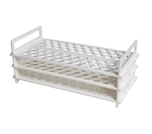 Test Tube Rack, PP, 3-Tier, 16mm / 62 tubes, 2pk