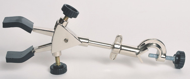 2-Prong Burette Clamps with Boss Head, PVC Coated Grips