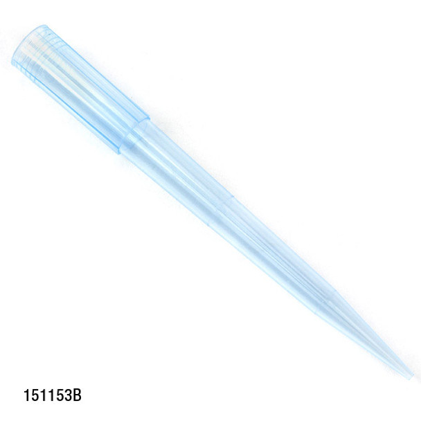 Certified Pipette Tips, 100-1250uL, Universal, Blue, 84mm, Bulk - Bag of 1000